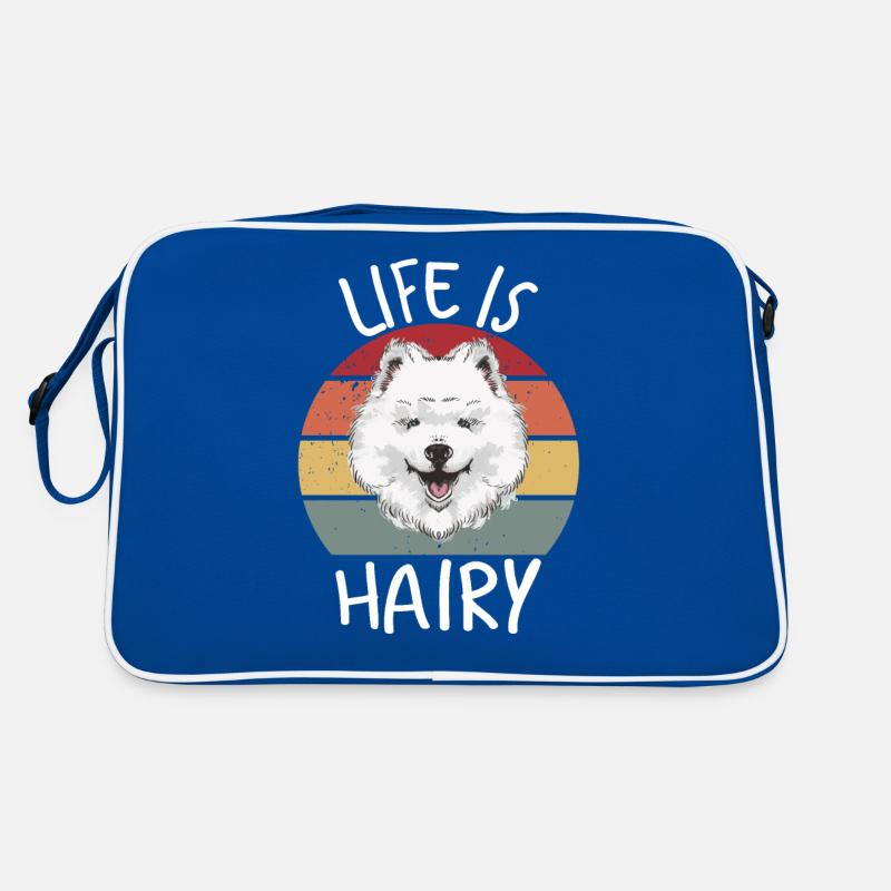 Hunde Design haarig Retro Tasche