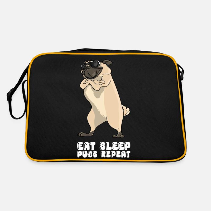 Mangez des carlins de sommeil Répéter Sac Retro