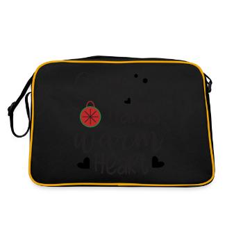 Cold hands - warm heart - Retro Bag - black/gold - Back