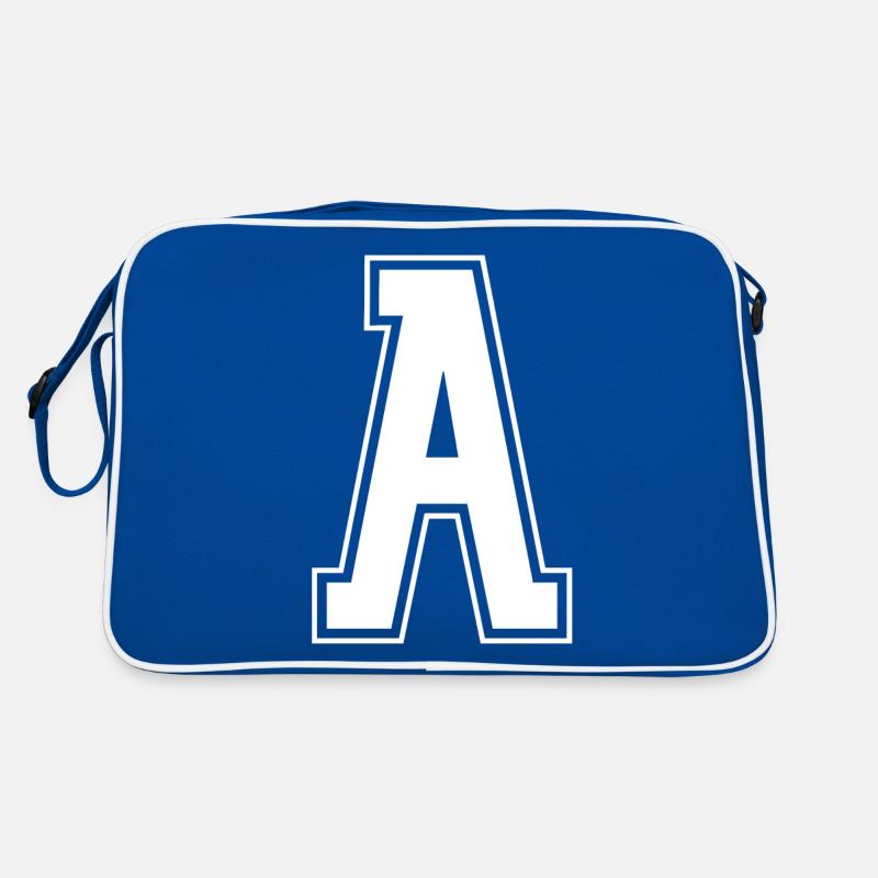 Buchstabe A Initiale Sport Cheerleading Monogram Retro Tasche
