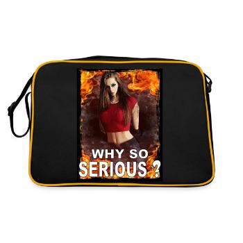 Pourquoi si grave? Pourquoi si grave? - Sac Retro - noir/or - Dos