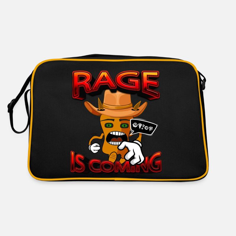 Rage is coming - monstre comique mignon Sac Retro