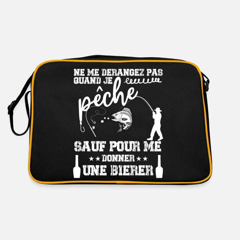 NE ME DÉRANGEZ PAS QUAND JE PÊCHE Sac Retro