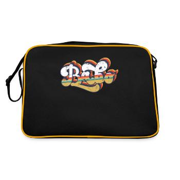 Balkan Saying Babo Idée cadeau - Sac Retro - noir/or - Dos