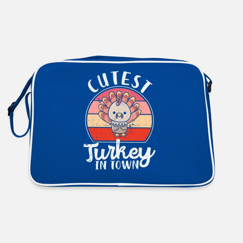Drôle de dindes mignonnes de Thanksgiving Sac Retro
