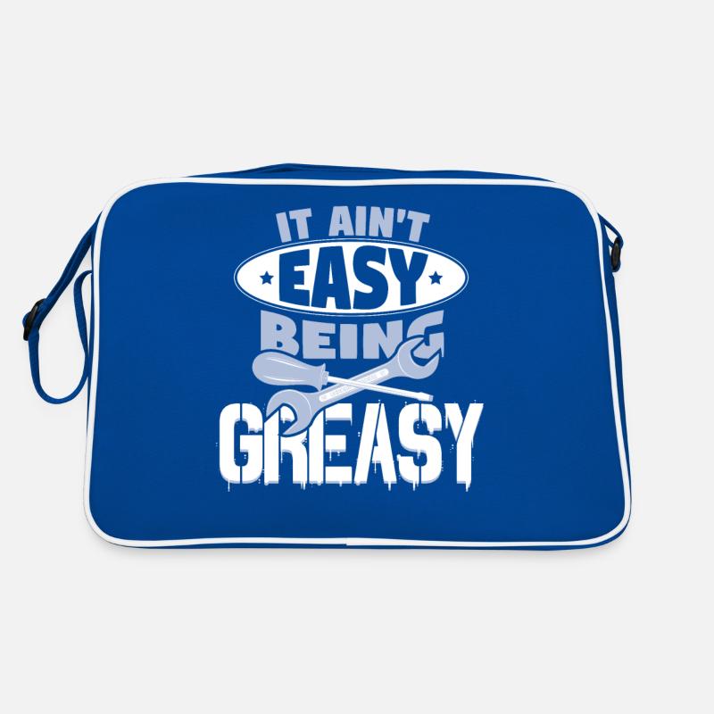 It Aint Easy Being Greasy Auto Mechanic Retro Bag