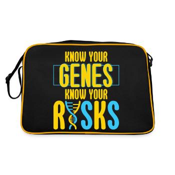 Know Your Genes Know Your Risks - Retro Bag - black/gold - Back