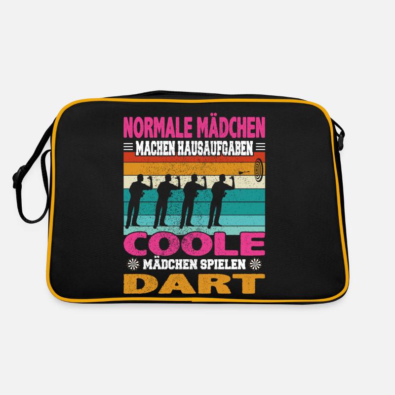 Normal Mädchen Hausaufgaben coole Dart Darten Retro Tasche