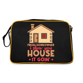 Propriétaire frais je vous montre maison Il Goin' - Sac Retro - noir/or - Dos