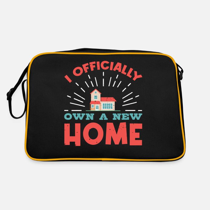 Ich Besitze Offiziell Ein Neues Zuhause Eigentümer Retro Tasche