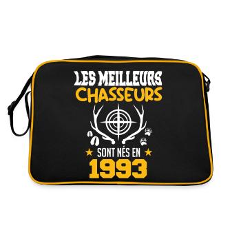 Chasseur | Anniversaire chasseur 1993 - Sac Retro - noir/or - Dos