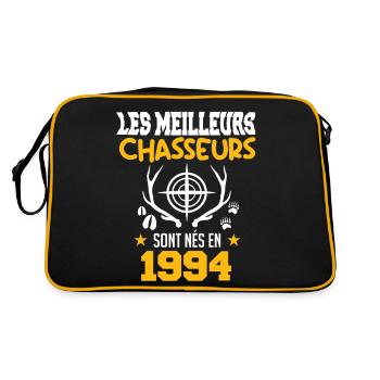 Chasseur | Anniversaire chasseur 1994 - Sac Retro - noir/or - Dos