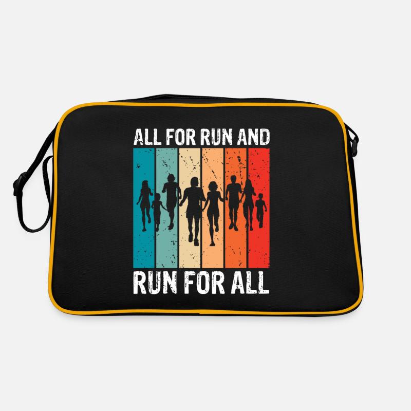All For Run & Run For All Retro Vintage Runner Retro Tasche