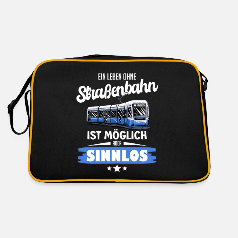 Strassenbahn M33 Göteburg Straßenbahn Geschenk Retro Tasche