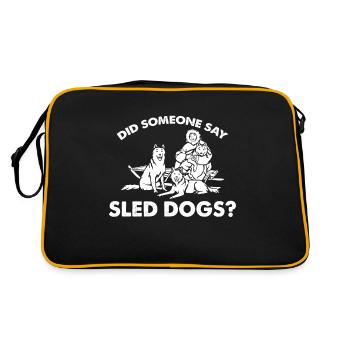 Quelqu’un a-t-il dit chiens de traîneau - Sac Retro - noir/or - Dos
