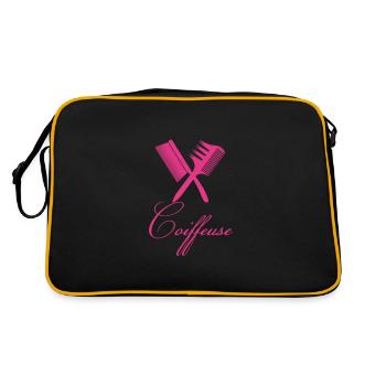 je suis coiffeuse - Sac Retro - noir/or - Dos
