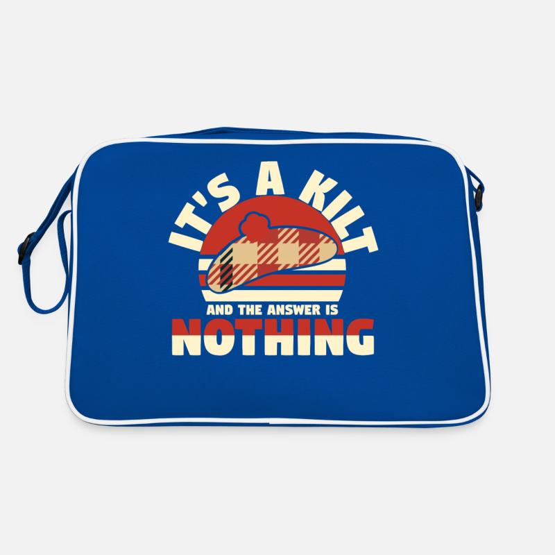 Its A Kilt And The Answer Is Nothing Retro Bag