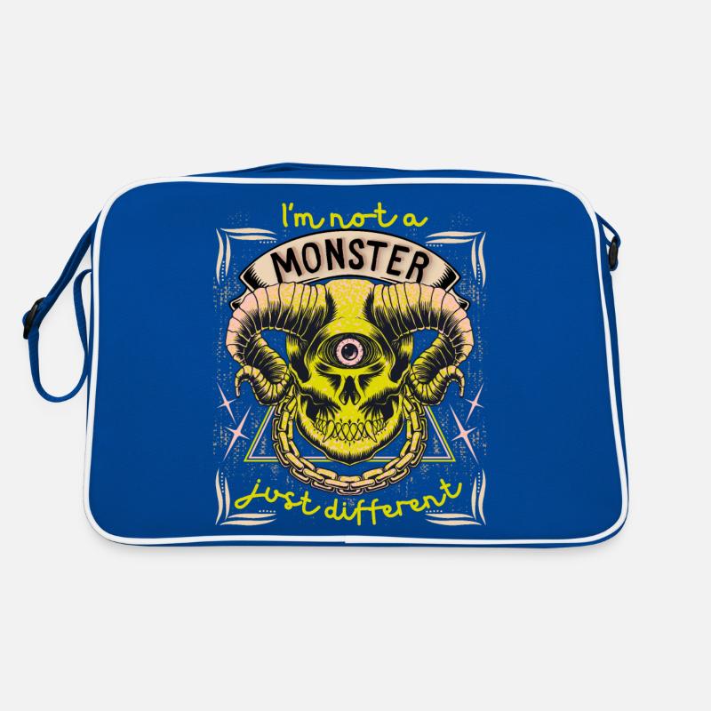 Monster zombie, introverted, funny saying Retro Bag