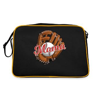 Baseball Mama Pour Baseball Maman Softball Mères - Sac Retro - noir/or - Dos