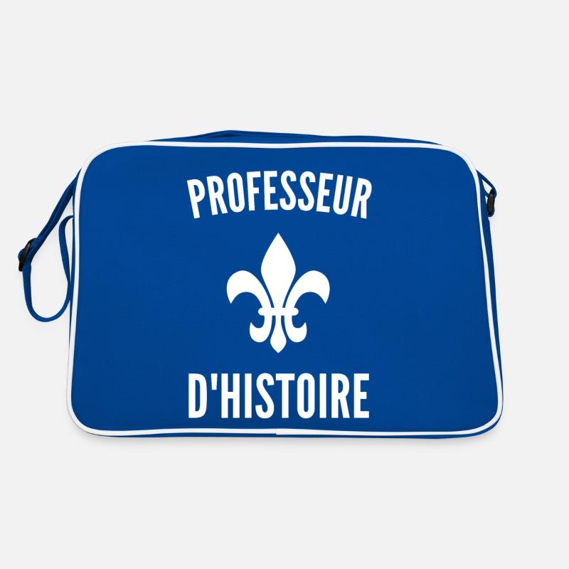 Professeur d'Histoire Fleur de Lys Sac Retro