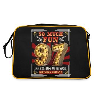 97ème Anniversaire 97 Ans Vintage-Rétro Fun-Anniversaire - Sac Retro - noir/or - Dos