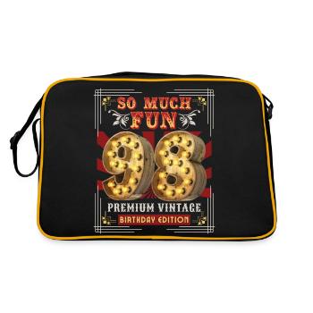 98th birthday 98 years Vintage-Retro Fun-Birthday - Retro Bag - black/gold - Back