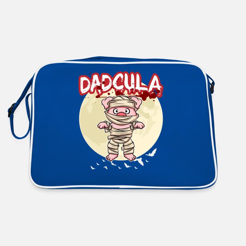 Dadcula Dracula Vampire Dad Funny Halloween Party Retro Bag