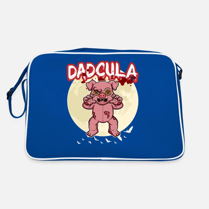 Dadcula Dracula Vampire Dad Funny Halloween Party Retro Bag