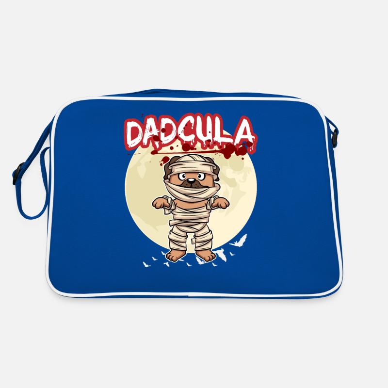 Dadcula Dracula Vampire Dad Funny Halloween Party Retro Bag