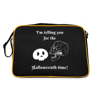 I'm telling you for the Halloweenth time - Sac Retro - noir/or - Dos