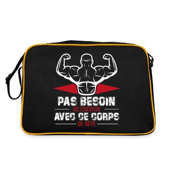 PAS BESOIN DE CHEVEUX AVEC CE CORPS DE RÊVE - Sac Retro - noir/or - Dos