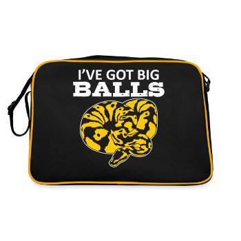 Banana Ball Phyton J’ai de grosses boules - Sac Retro - noir/or - Dos