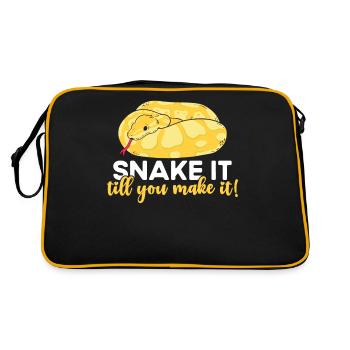 Boule de banane Python Serpentez jusqu’à ce que vous le fassiez - Sac Retro - noir/or - Dos