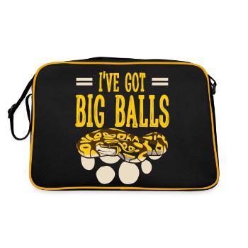 Banana Ball Phyton J’ai de grosses boules - Sac Retro - noir/or - Dos