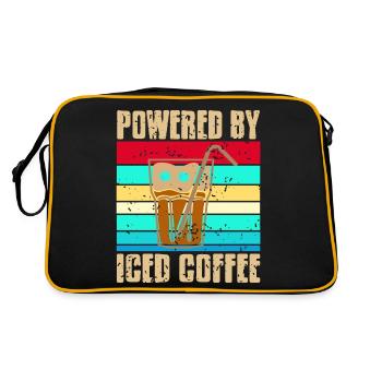 Retro Vintage Powered By Iced Coffee Cool Tea - Retro Bag - black/gold - Back