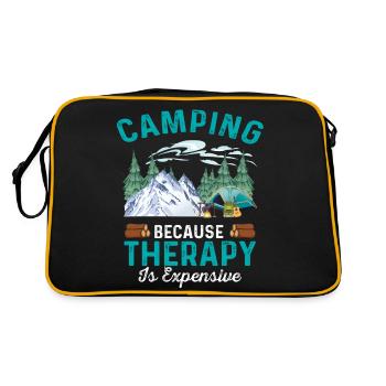 Camping Tentes de camping Tente Caravane Thérapie - Sac Retro - noir/or - Dos