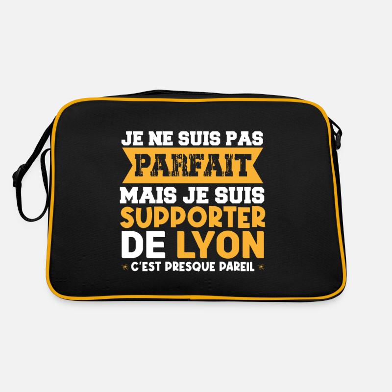 JE SUIS SUPPORTER DE LYON Sac Retro