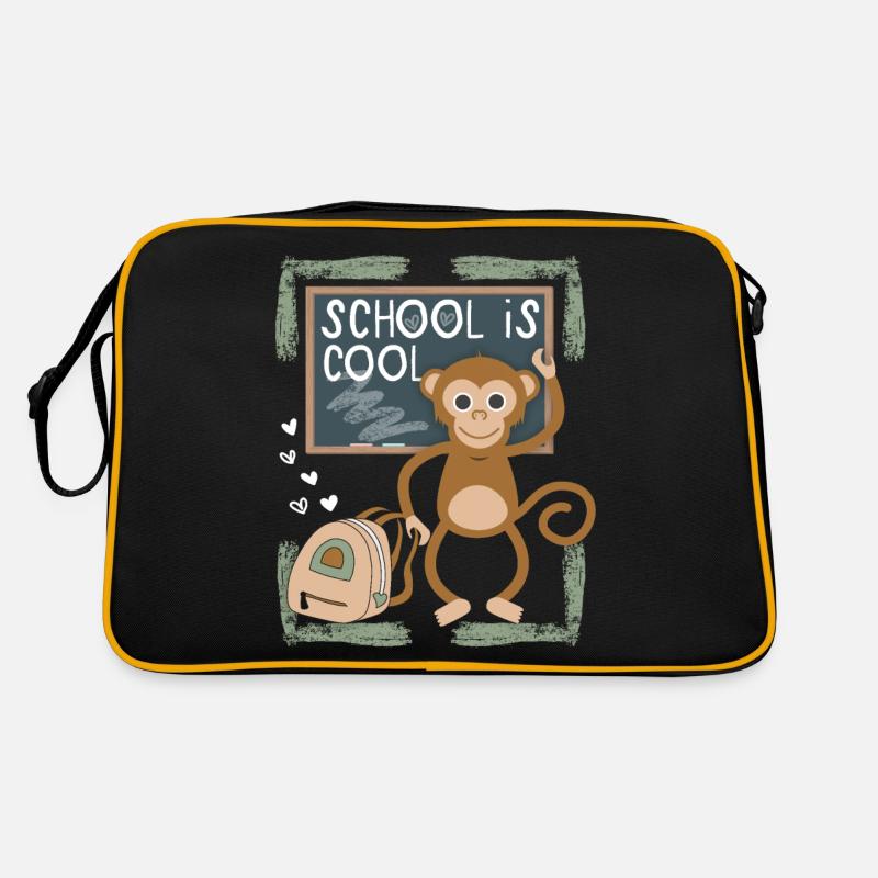 Schule, Einschulung, Erstklässler, lustiger Spruch Retro Tasche