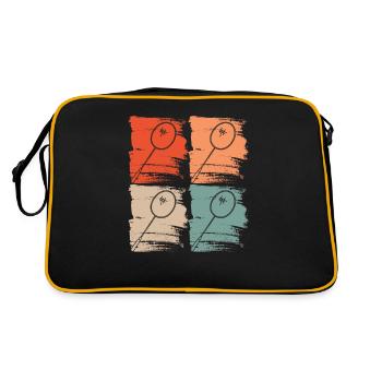 Raquette de badminton Badminton Rétro - Sac Retro - noir/or - Dos