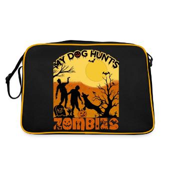Joyeux Halloween Horror Monster Haunted Horror Scare - Sac Retro - noir/or - Dos