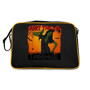Joyeux Halloween Horror Monster Haunted Horror Scare - Sac Retro - noir/or - Dos