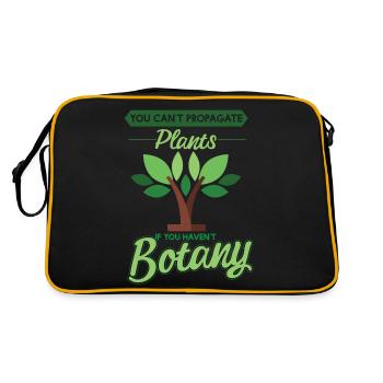 Cant Propagate Plants If You Havent Botany - Retro Bag - black/gold - Back