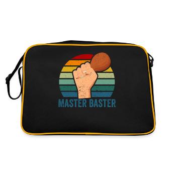 Turquie Leg Day Drôle MasterBaster Merci - Sac Retro - noir/or - Dos