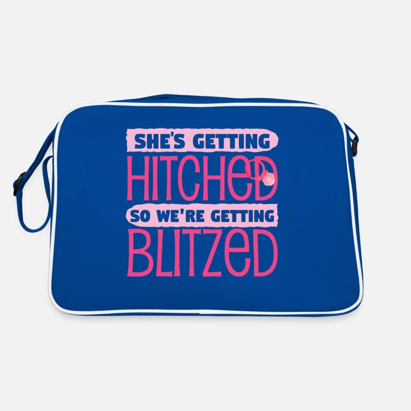 Shes Getting Hitched So Were Getting Blitzed Retro Bag