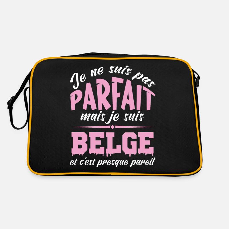Je ne suis pas parfaite mais je suis Belge Sac Retro