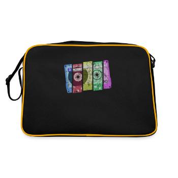 Cassette Colours - Retro Bag - black/gold - Back