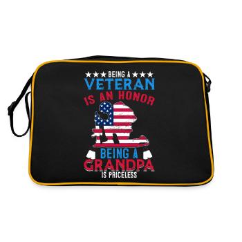 American Veterans America USA Fight - Retro Bag - black/gold - Back