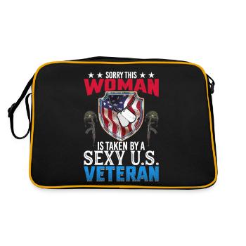 American Veterans America USA Fight - Retro Bag - black/gold - Back