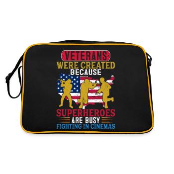 American Veterans America USA Fight - Retro Bag - black/gold - Back