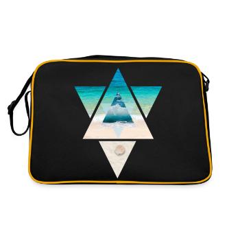Summer Sun Sea Triangle - Retro Bag - black/gold - Back
